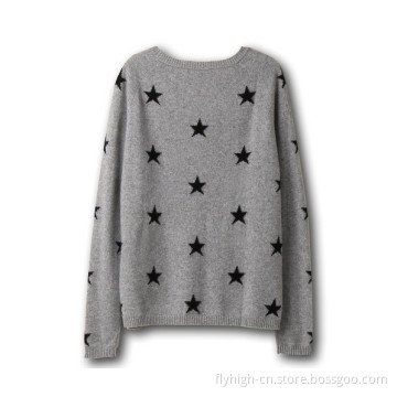 Wool Material Knitted Ladies Sweater